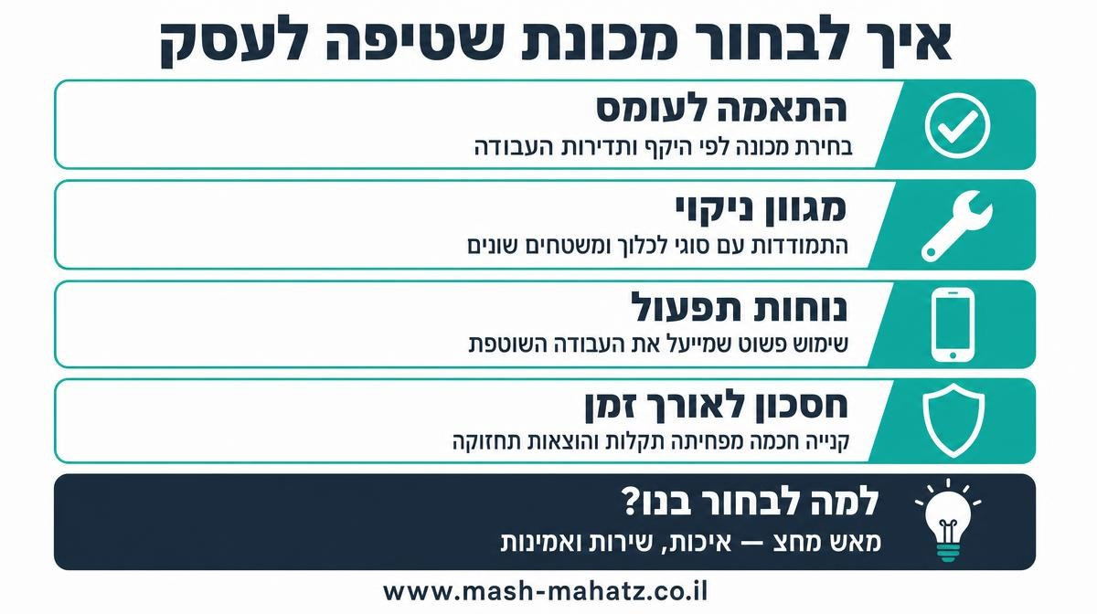 איך לבחור מכונת שטיפה בלחץ לעסק?