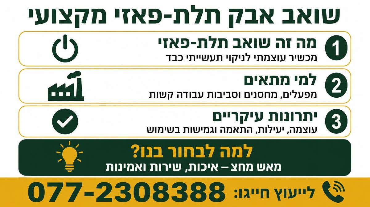 מה זה שואב אבק תלת-פאזי ולמי הוא מתאים?