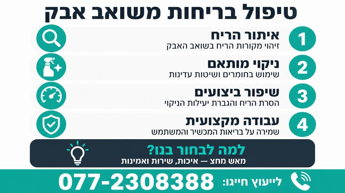 איך מטפלים בריחות רעים שיוצאים משואב האבק?