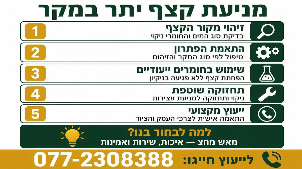 איך מונעים קצף יתר במיכל המים המלוכלכים של המקרצפת?