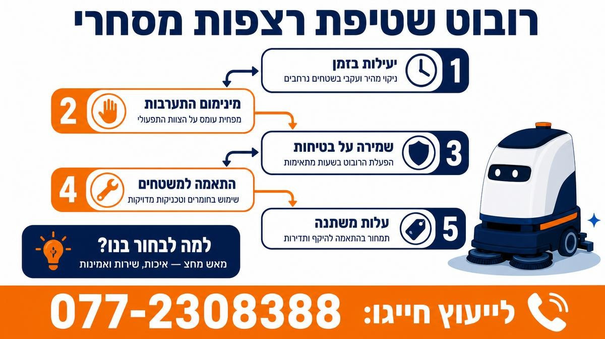 רובוט שטיפת רצפות מסחרי