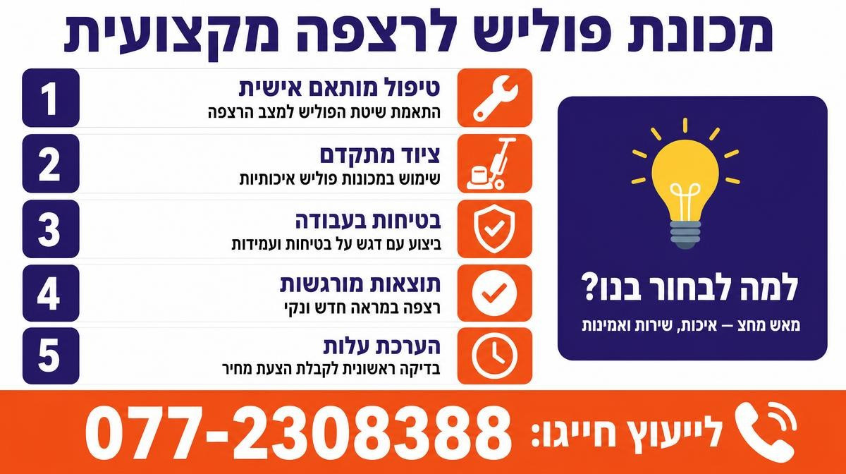 מכונת פוליש לרצפה מקצועית