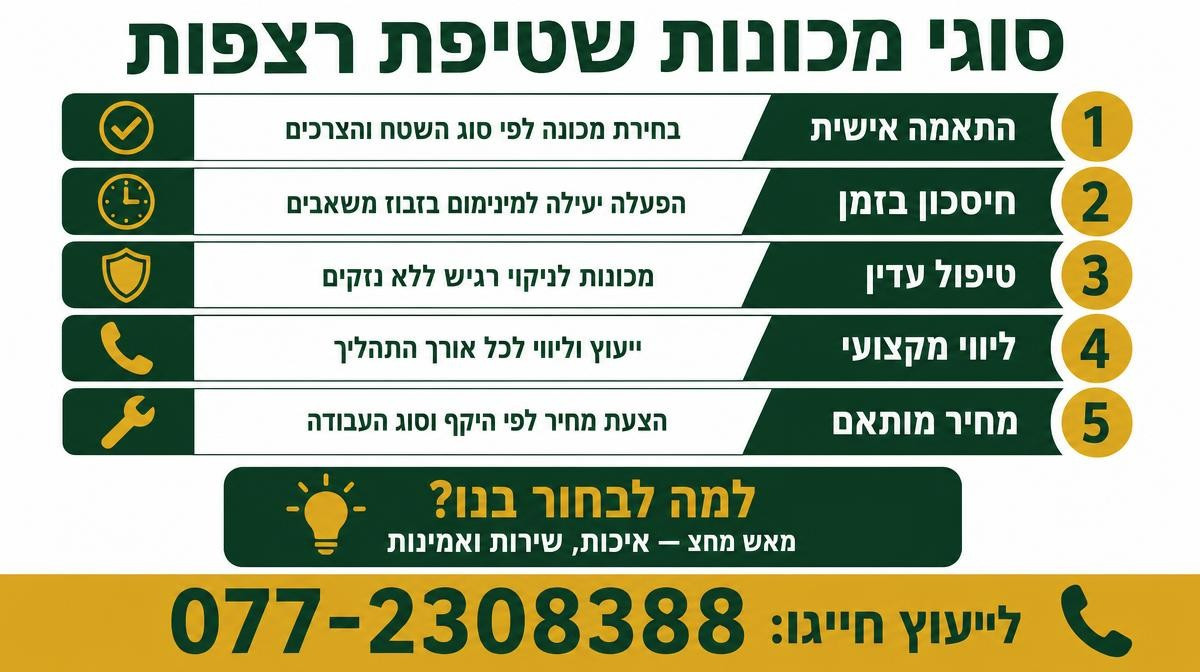 איזה סוגים יש של מכונת שטיפת רצפות תעשייתית