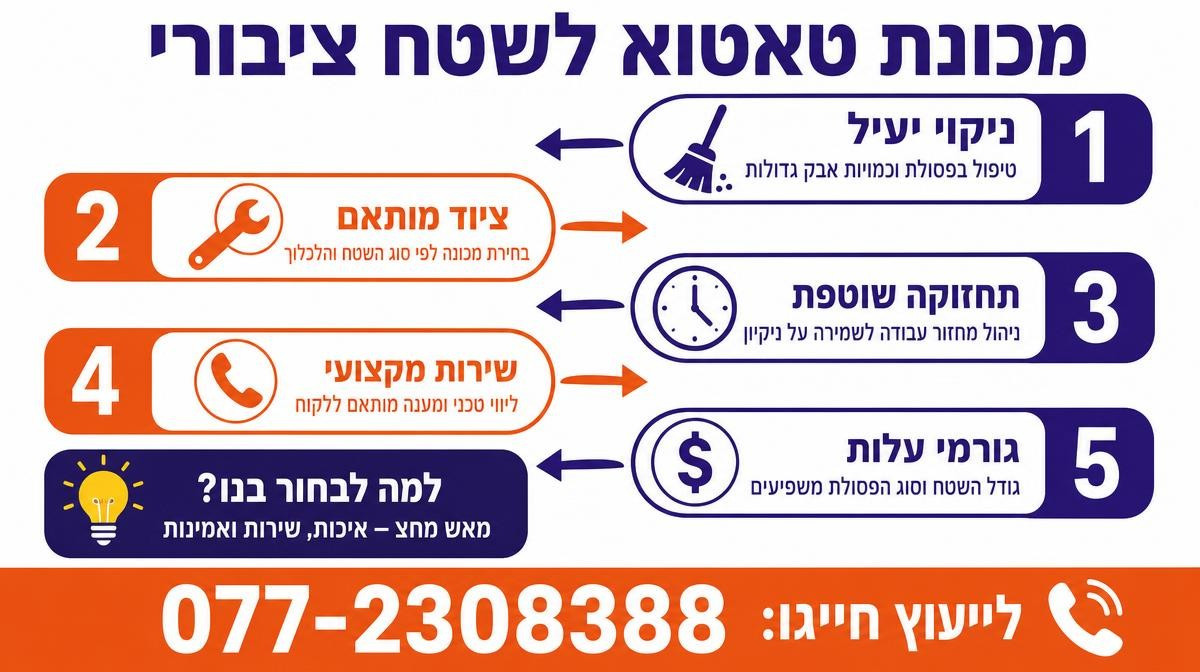 מכונת טאטוא לשטח ציבורי עירוני