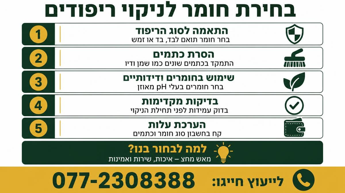 חומר לניקוי ריפודים