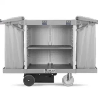 עגלת שירות פחים דו-צדיים – 2 מדפים